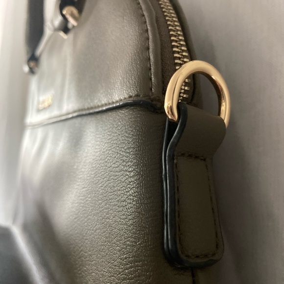 Christian Siriano Satchel Purse Green Gold Handbag - Picture 4 of 16